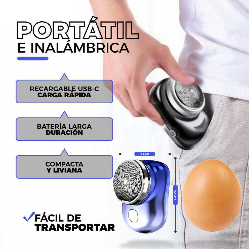 Mini Afeitadora Portatil Recargable