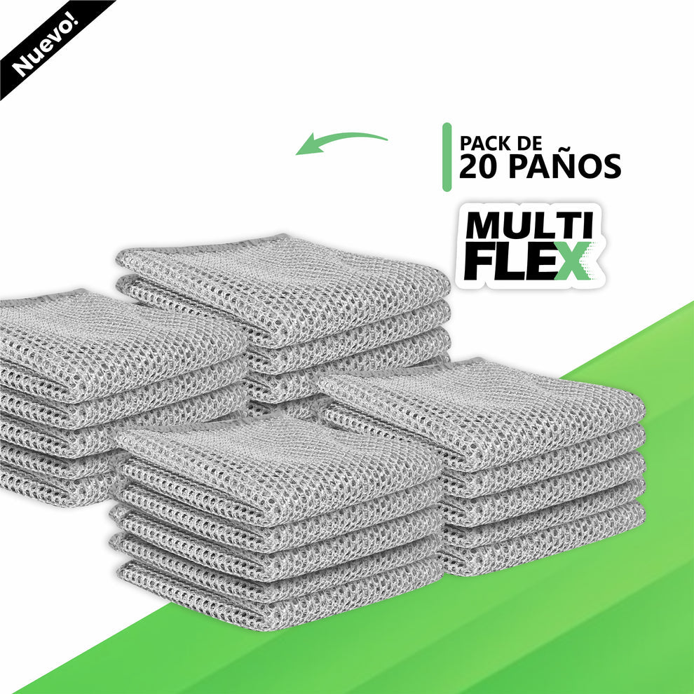 Pack de 10 Paños de Virutilla Multifuncional - MultiFlex®