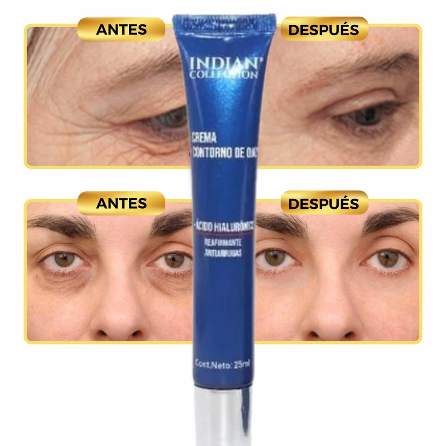 Crema Contorno De Ojos Anti Arrugas en Roll On -